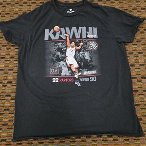 Kawhi Leonard Toronto Raptors Playoffs T-Shirt Black Fanatics NBA Graphic Tee